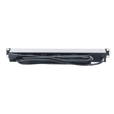Protector de Rack 1U / 12 Salidas NEMA 5-15P / 120 VCA 15 A / Supresión EMI/RFI / 90 kA / 1.58 x 3.74 x 17.01 in