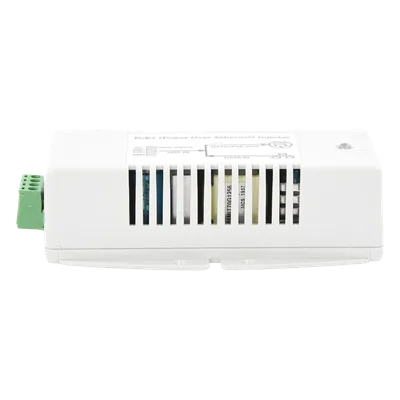 Inyector POE Para Aplicación Solar, Entrada 10-15 Vcc, Salida en 56 Vcc, 802.3 af/at, 10/100/1000 Mbps, Hasta 35 Watts