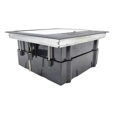 Caja de Piso / 2 Módulos Universales / ABS y Acero Galvanizado / 1.957 kg / EIA/TIA-569-A