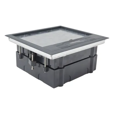 Caja de Piso / 2 Módulos Universales / ABS y Acero Galvanizado / 1.957 kg / EIA/TIA-569-A