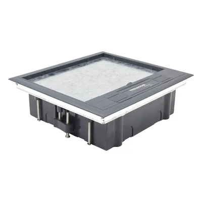 Caja de Piso / 2 Módulos Universales / ABS y Acero Galvanizado / 1.957 kg / EIA/TIA-569-A
