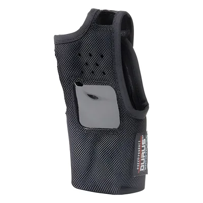 Funda de nylon para radio / Lazo-cinto ajustable / Capuchón auto-adherible / Visor frontal transparente / Compatibilidad 12 modelos Icom