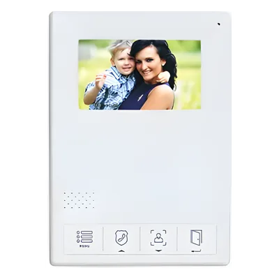 Monitor LCD Adicional / Pantalla 4.3 Pulgadas / Control Touch / Comunicación Bidireccional / Apertura de Puerta / Alimentación 110-240 VCA