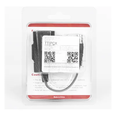 Extensor IP Pasivo / Conversión Ethernet sobre Coaxial / Alcance 200 m (656.2 ft) / 10 Mbps / Protección Sobretensiones 2 kV / Sin Alimentación Externa
