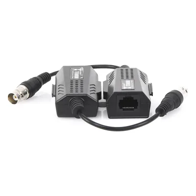 Extensor IP Pasivo / Conversión Ethernet sobre Coaxial / Alcance 200 m (656.2 ft) / 10 Mbps / Protección Sobretensiones 2 kV / Sin Alimentación Externa