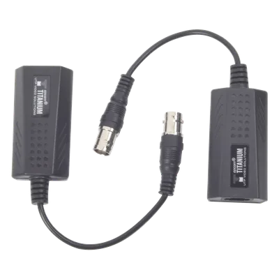 Extensor IP Pasivo / Conversión Ethernet sobre Coaxial / Alcance 200 m (656.2 ft) / 10 Mbps / Protección Sobretensiones 2 kV / Sin Alimentación Externa
