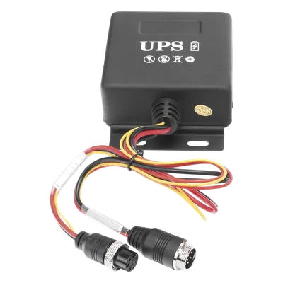 UPS para Videovigilancia Móvil / 24 VDC / 2000 mAh / 20 min Autonomía / Anti-vibración / -10°C a 60°C / Conector Aviación