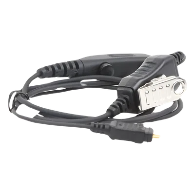 Micrófono de 1 Cable / Serie LOC / Compatible ICOM IC-F4003/4013/2000/4021/4031/4103/4210/4230 / Cables Reforzados con Kevlar / Conector 5 lb