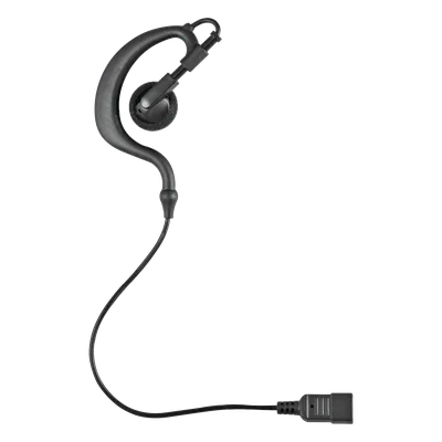 Audífono de Gancho para Radio / Cables Reforzados con Kevlar / Conector 5 lbs / Compatible 1 y 2 Cables / PTT Optimizado