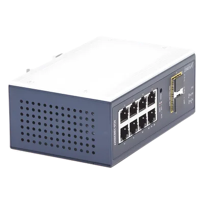 Switch Industrial Administrable Capa 2 / 8 Puertos 10/100/1000T / 2 Puertos SFP 1G/2.5G / IP30 / Relé Alarma 1A / Doble 12-48VDC