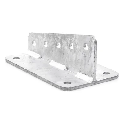 Ancla de Placa / 5 Perforaciones / 4 Puntos de Fijación / Acero ASTM-36 / Galvanizado en Caliente / 250 mm Ancho