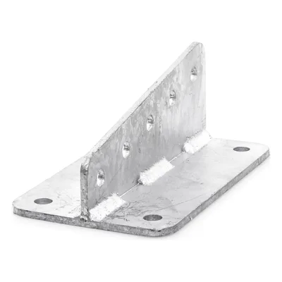 Ancla de Placa / 5 Perforaciones / 4 Puntos de Fijación / Acero ASTM-36 / Galvanizado en Caliente / 250 mm Ancho