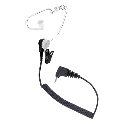 Audífono con Tubo Acústico / Conector 3.5 mm Angular / Cable Retráctil 7" (17.8 cm) / Uso Discreto