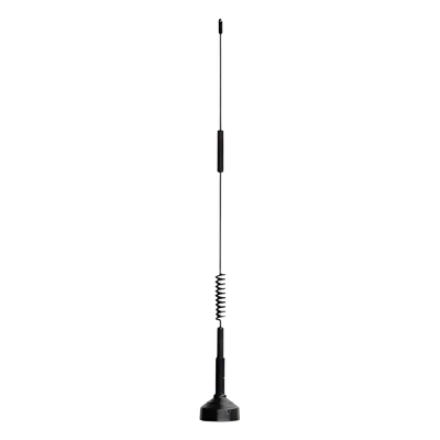 Antena Móvil Omnidireccional / Dual Banda 806-894 MHz / 1850-1990 MHz / Ganancia 4.9-5.9 dBi / Montaje NMO 35.3 cm / 4G LTE