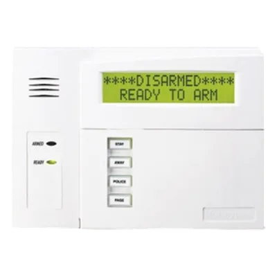 Teclado Alfanumérico / LCD Retroiluminado 2 Líneas 32 Caracteres / Receptor Inalámbrico Integrado Serie 5800 / 4 Teclas de Función Programables / LEDs de Estado