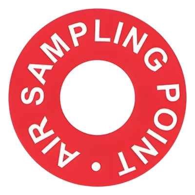 Etiqueta de Punto de Muestreo / Tubería de Aspiración / CPVC Resistente al Fuego / UL Certificado / NFPA / 1/2 Pulgada / Paquete 125 Piezas