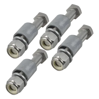 Juego de Tornillos para Placa Igualadora / Acero 1/2 x 3 pulgadas / Rosca Profunda / Acabado Galvanizado
