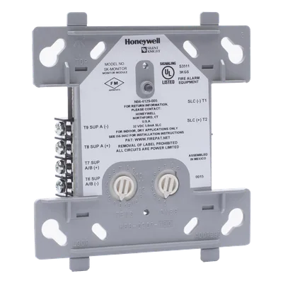 Módulo de entrada convencional / SLC de 2 hilos / LED de estado y alarma / Clase A y B / Direccionamiento por rotación