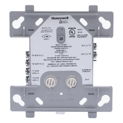 Módulo de entrada convencional / SLC de 2 hilos / LED de estado y alarma / Clase A y B / Direccionamiento por rotación