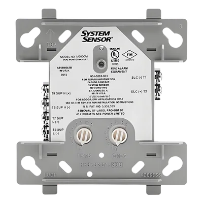 Módulo de Doble Entrada Convencional / Comunicación SLC de Dos Hilos / LED Dual de Estado / Cableado Clase B Supervisado / Direccionamiento por Interruptores Rotativos