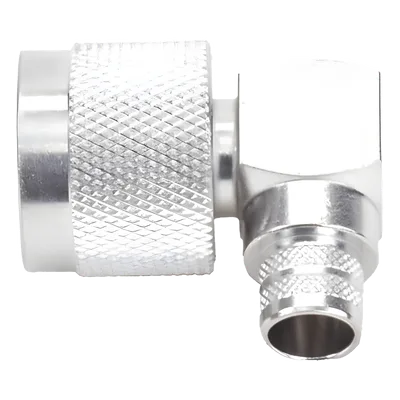Conector N Macho / Ángulo Recto / Anillo Plegable / 50 Ohm / Para Cables Serie 400