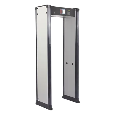 Arco Detector de Metales / 33 Zonas de Detección / Sensor IR Anti-Falsas Alarmas / Certificación FAA / Anclaje para Piso