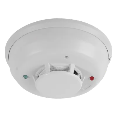 Detector de Humo y Calor Combinado / 4 Hilos / Sirena 85 dB / Relevador Forma C / 57.2°C (135°F) / Base Stop-Drop 'N Lock