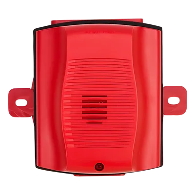 Sirena / Exterior Serie K / 12-24 Vcc / hasta 93 dBA / 9 tonos y volúmenes / NEMA 4X / Rojo