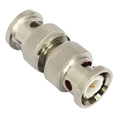 Adaptador Coaxial / BNC Macho a BNC Macho / 75 Ohm / Barril / Níquel-Oro-PTFE / 13.9 mm x 33.6 mm