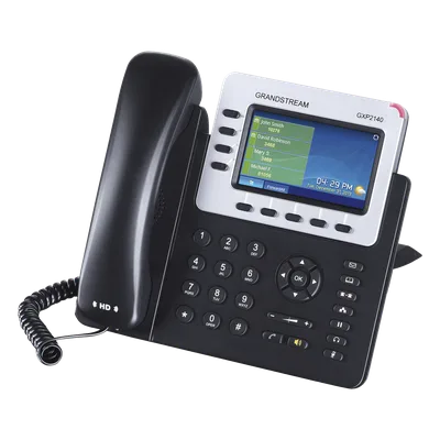 Teléfono IP Empresarial / 4 Líneas / Pantalla TFT LCD 4.3" / Dual Gigabit Ethernet / PoE / Bluetooth 2.1 / Conferencia 5 Vías / 160 BLF con Expansión
