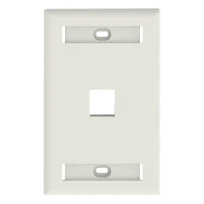 Placa de Pared Vertical / 1 Puerto Keystone / 69.8 x 114.3 mm / Blanco Mate