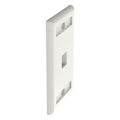 Placa de Pared Vertical / 1 Puerto Keystone / 69.8 x 114.3 mm / 2.75 x 4.5 pulg. / Montaje Vertical