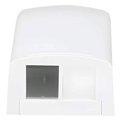 Caja de Montaje en Superficie / 2 Módulos Keystone / ABS / 1.95 x 1.13 x 3.65 in / Blanco
