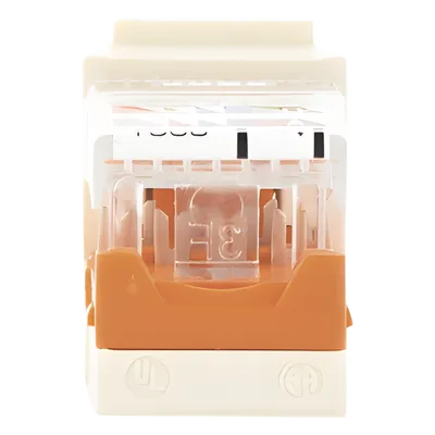 Jack Keystone / Cat 5e / 8P8C / Leadframe / T568A-B / Sin Blindaje / Blanco Mate