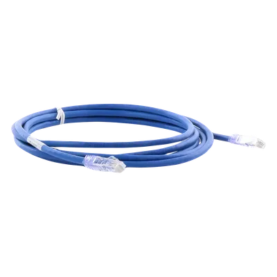 Cable de Parcheo UTP / Cat 6 / Clase E / 3 m (9.84 ft) / 24 AWG / T568B / Azul