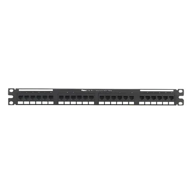 Panel de Parcheo / Cat 6 / 24 Puertos / 1UR / Punchdown 110 / Rack 19"