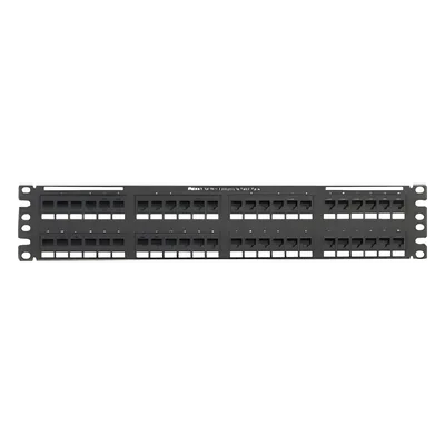 Panel de Parcheo Punchdown / Cat 6 Clase E / 48 Puertos / 2UR / 19.00' Ancho / Acero Inoxidable