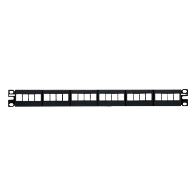 Panel de Parcheo Modular / 24 Puertos / 1UR / Acero Inoxidable / 19' EIA / 1.72' Altura