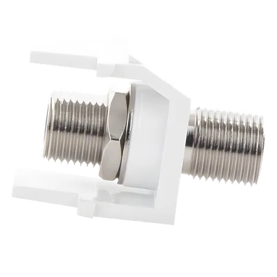 Módulo Acoplador Coaxial Tipo F / Keystone / 75 Ohms / 3.0 GHz / 29.6x16.7x21.8 mm / 1.17x0.66x0.86 ft