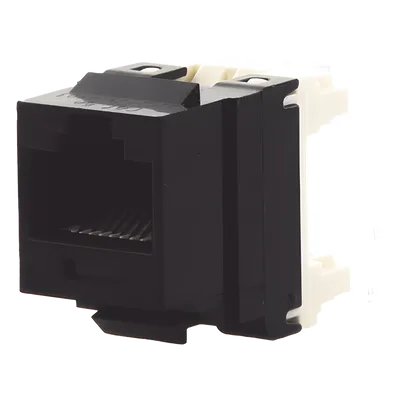 Jack Keystone / Cat 5e / 8P8C / Terminación 110 / Sin Blindaje / 100 MHz / Negro
