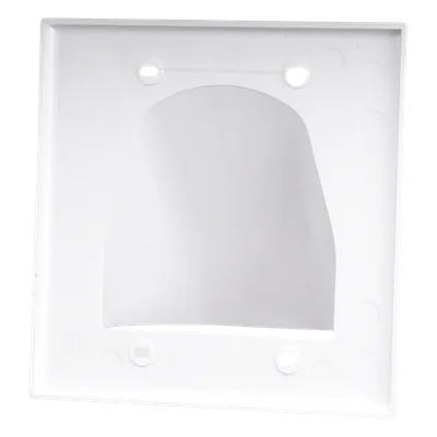 Placa de Pared Pasa Muro / 112.7 x 110.7 mm / ABS Resistente a Intemperie / UL 94V-0 / 25mm Máx. Diámetro