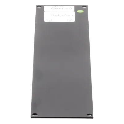 Tapa Ciega / Rack 19in / 2UR / Acero Cal. 14 / Pintura Electroestática Negra / 0.7 kg