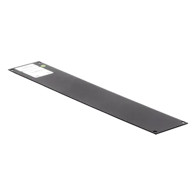Tapa Ciega / Rack 19in / 2UR / Acero Cal. 14 / Pintura Electroestática Negra / 0.7 kg