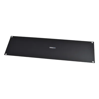 Tapa Ciega / Rack 19in / 3UR / Acero Cal. 14 / Pintura Electroestática Negra / 0.95 kg