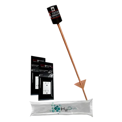 Kit de Aterrizaje Residencial / 2 Contactos Duplex / 15 A / Filtro LCR 12.5 cm / Altura 97 cm (3.2 ft)