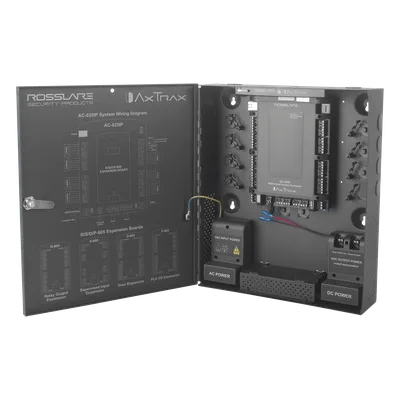 Controlador de acceso / 4 lectoras expandible a 56 / 100,000 usuarios / TCP/IP AES-128 / Control de elevadores