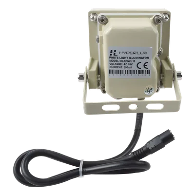 Iluminador LED de Alta Potencia | Luz Blanca | 10 Metros de Iluminación | Cobertura 120° | IP66 | Bajo Consumo de Energía | Fotocélula Incorporada | Soporte en “U” | Carcasa de Aluminio | Alta Transmi