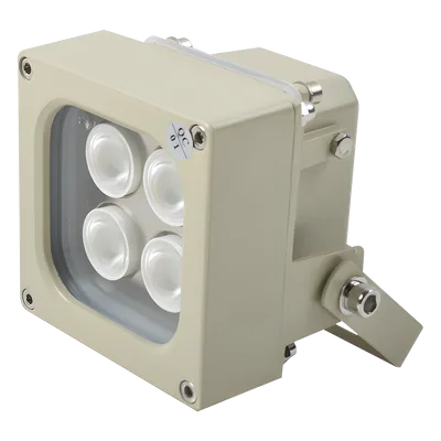 Iluminador LED de Alta Potencia | Luz Blanca | 10 Metros de Iluminación | Cobertura 120° | IP66 | Bajo Consumo de Energía | Fotocélula Incorporada | Soporte en “U” | Carcasa de Aluminio | Alta Transmi