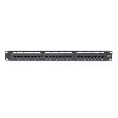Panel de Parcheo Punchdown / 24 Puertos / Cat6A / 19 Pulgadas (48.26 cm) / 1U / UTP / T568A-T568B