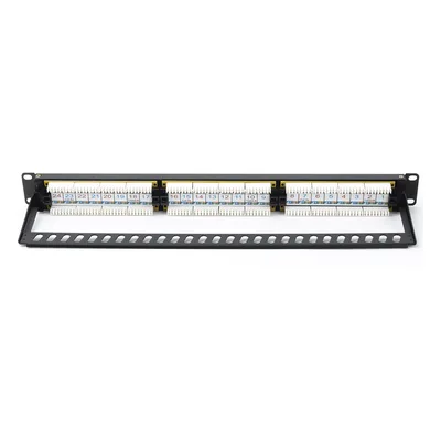 Panel de Parcheo Punchdown / 24 Puertos / Cat6A / 19 Pulgadas (48.26 cm) / 1U / UTP / T568A-T568B